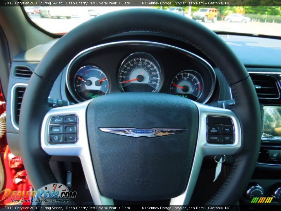 2013 Chrysler 200 Touring Sedan Deep Cherry Red Crystal Pearl / Black Photo #14