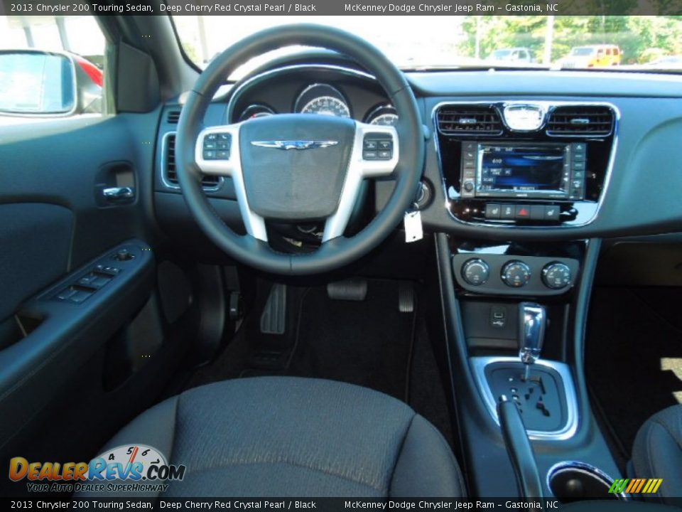 2013 Chrysler 200 Touring Sedan Deep Cherry Red Crystal Pearl / Black Photo #17