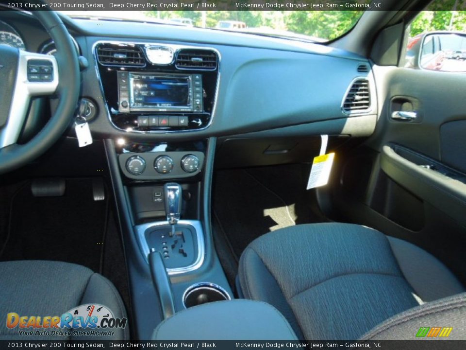 2013 Chrysler 200 Touring Sedan Deep Cherry Red Crystal Pearl / Black Photo #18