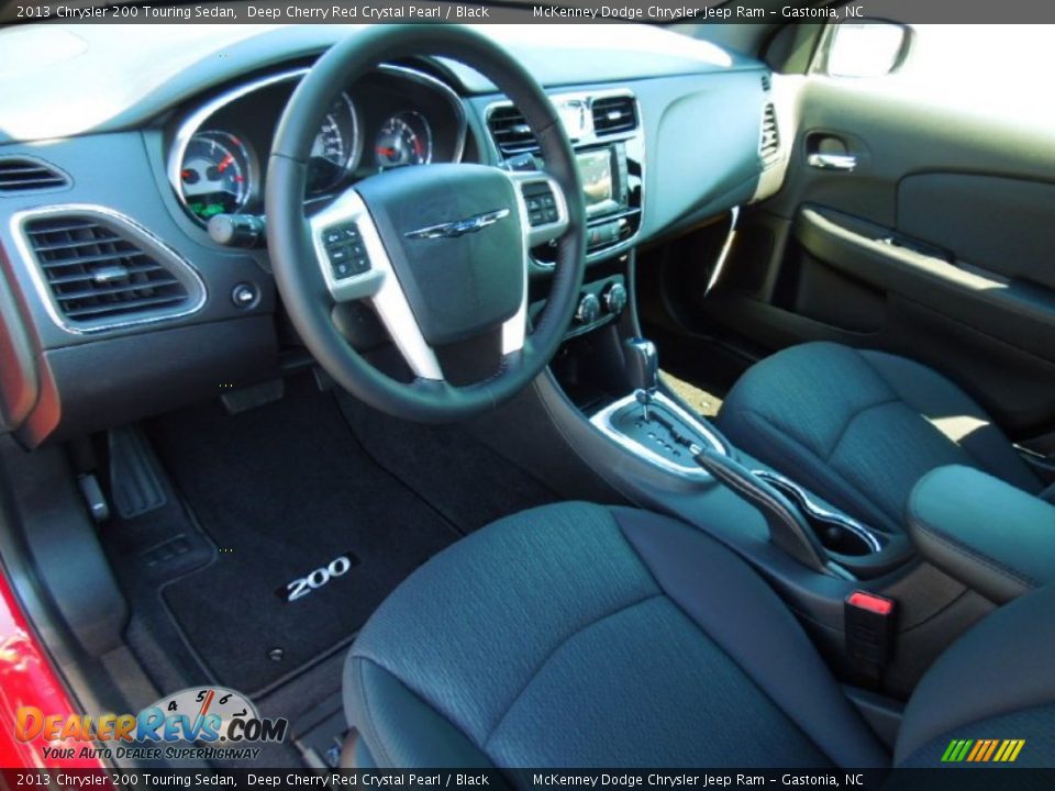 2013 Chrysler 200 Touring Sedan Deep Cherry Red Crystal Pearl / Black Photo #26