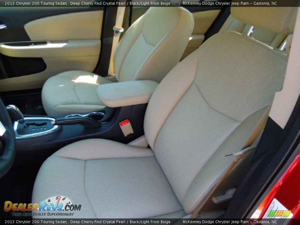2013 Chrysler 200 Touring Sedan Deep Cherry Red Crystal Pearl / Black/Light Frost Beige Photo #9
