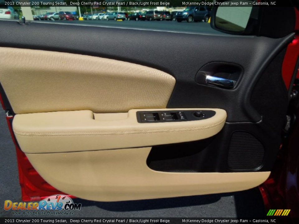 2013 Chrysler 200 Touring Sedan Deep Cherry Red Crystal Pearl / Black/Light Frost Beige Photo #10
