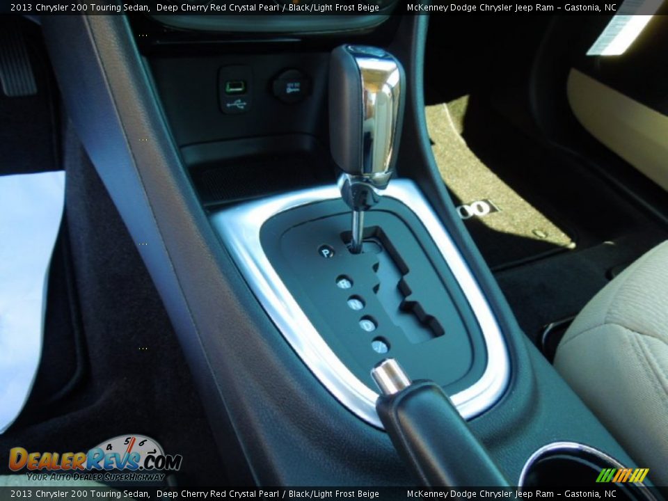 2013 Chrysler 200 Touring Sedan Deep Cherry Red Crystal Pearl / Black/Light Frost Beige Photo #11