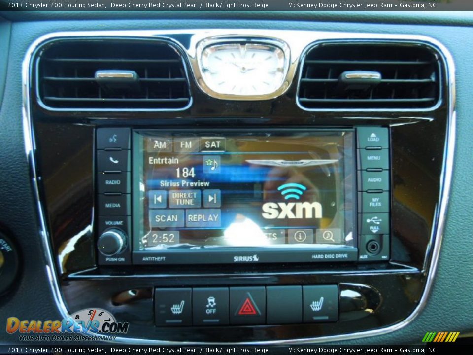 2013 Chrysler 200 Touring Sedan Deep Cherry Red Crystal Pearl / Black/Light Frost Beige Photo #13