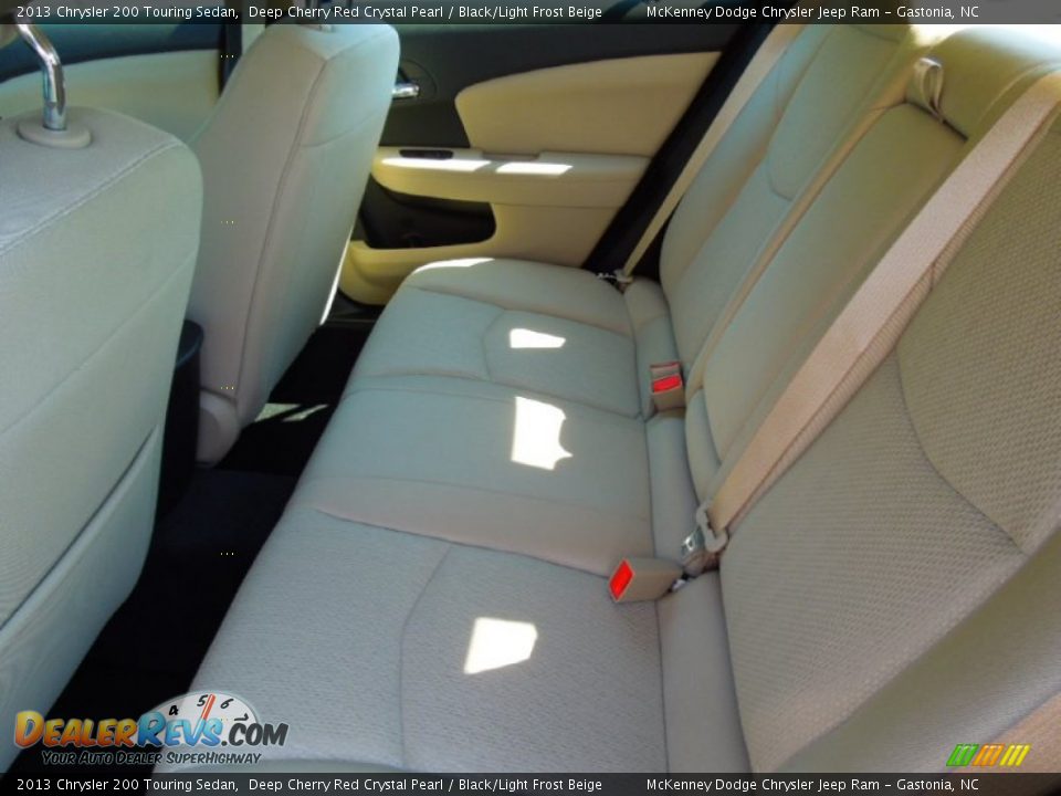 2013 Chrysler 200 Touring Sedan Deep Cherry Red Crystal Pearl / Black/Light Frost Beige Photo #16