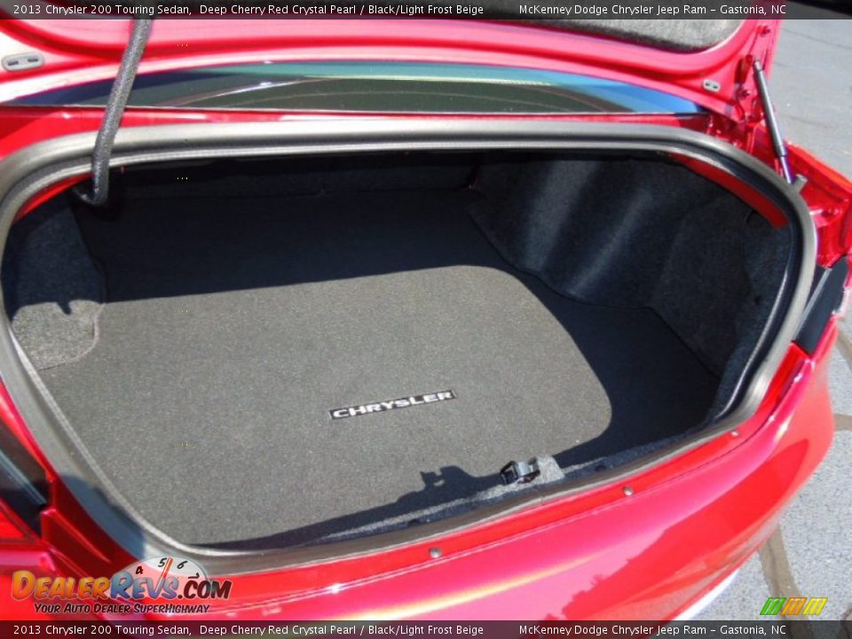 2013 Chrysler 200 Touring Sedan Deep Cherry Red Crystal Pearl / Black/Light Frost Beige Photo #19