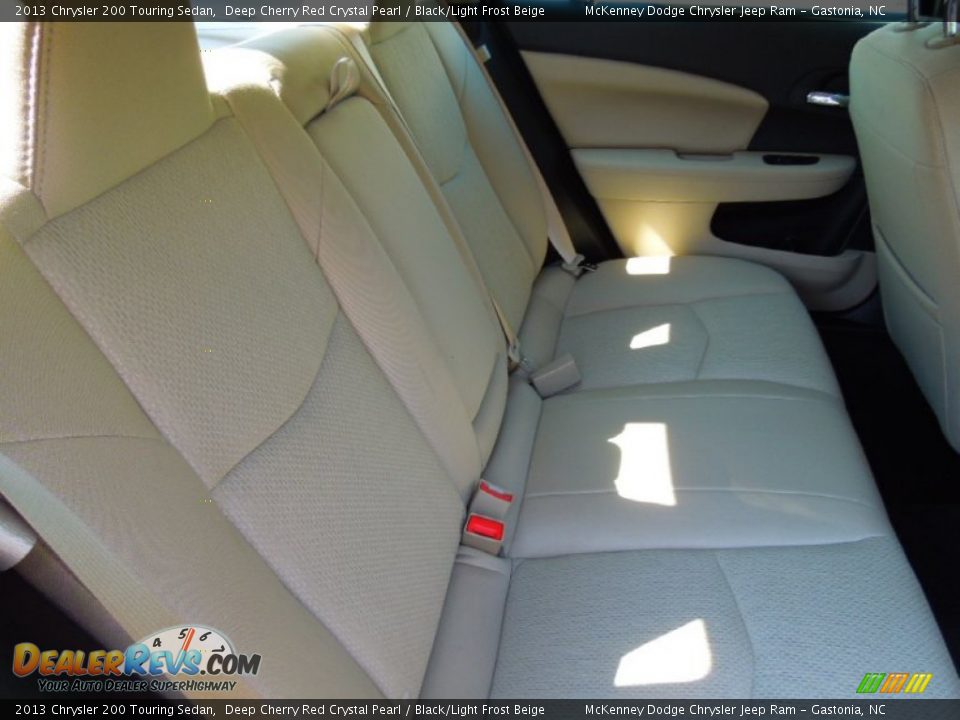 2013 Chrysler 200 Touring Sedan Deep Cherry Red Crystal Pearl / Black/Light Frost Beige Photo #20
