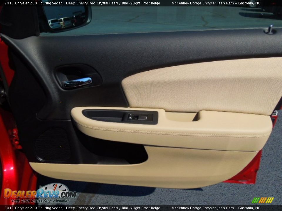 2013 Chrysler 200 Touring Sedan Deep Cherry Red Crystal Pearl / Black/Light Frost Beige Photo #23