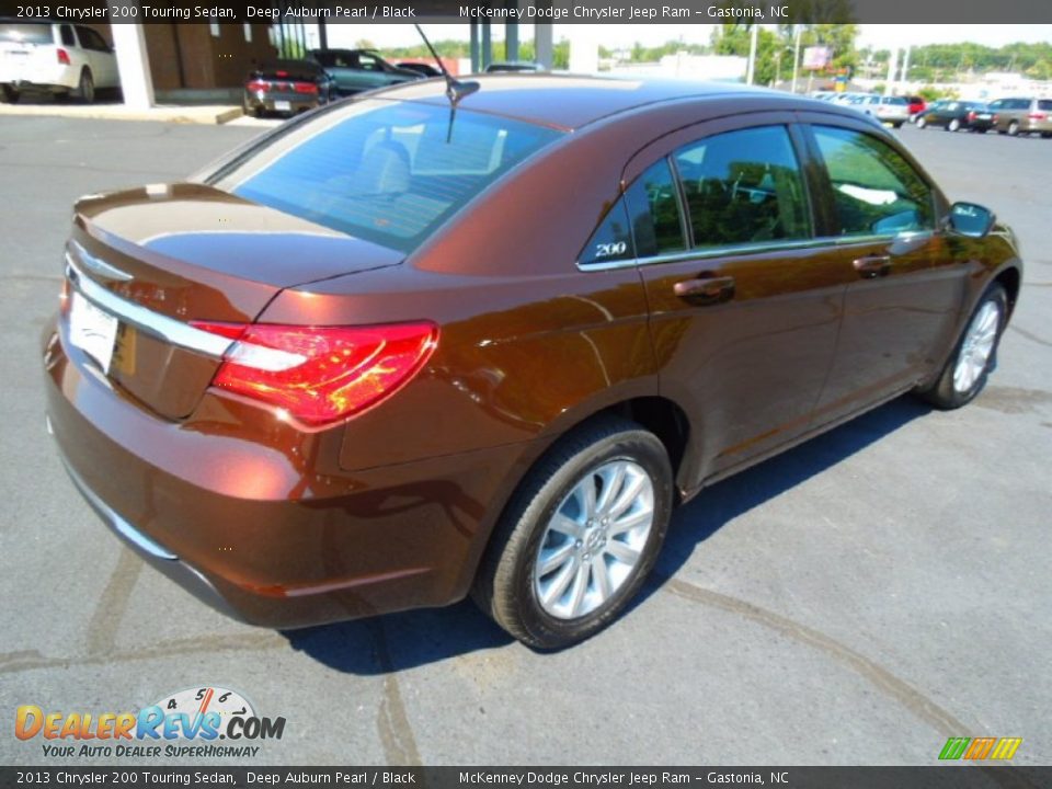 2013 Chrysler 200 Touring Sedan Deep Auburn Pearl / Black Photo #6