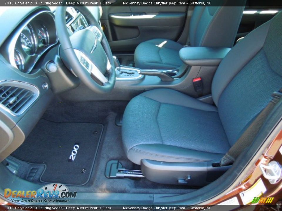 Black Interior - 2013 Chrysler 200 Touring Sedan Photo #8