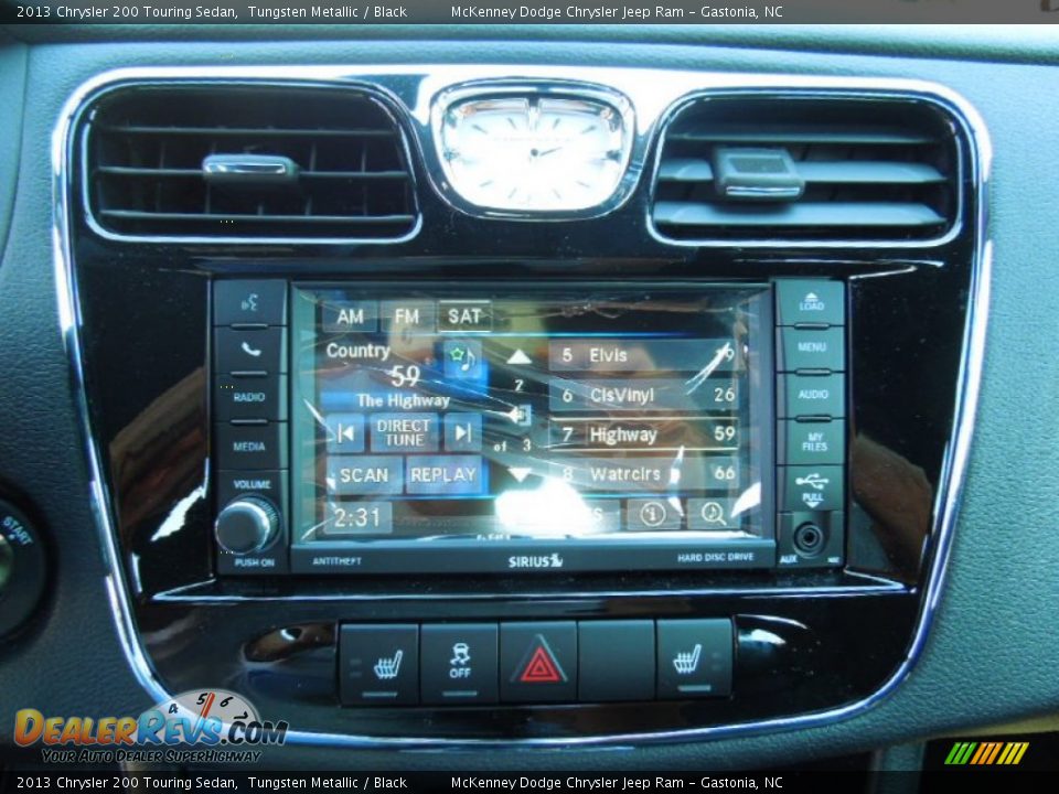 2013 Chrysler 200 Touring Sedan Tungsten Metallic / Black Photo #13