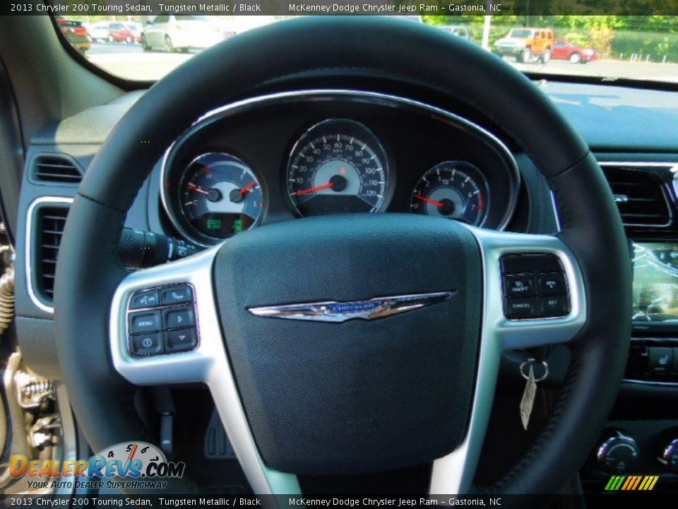 2013 Chrysler 200 Touring Sedan Tungsten Metallic / Black Photo #14