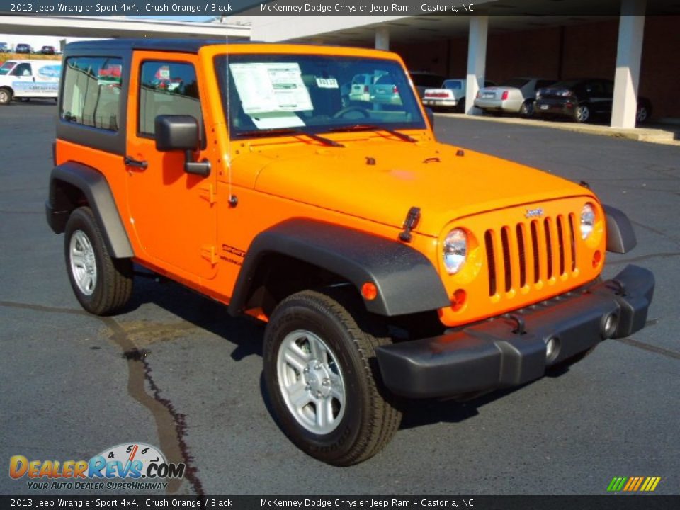 2013 Jeep Wrangler Sport 4x4 Crush Orange / Black Photo #1