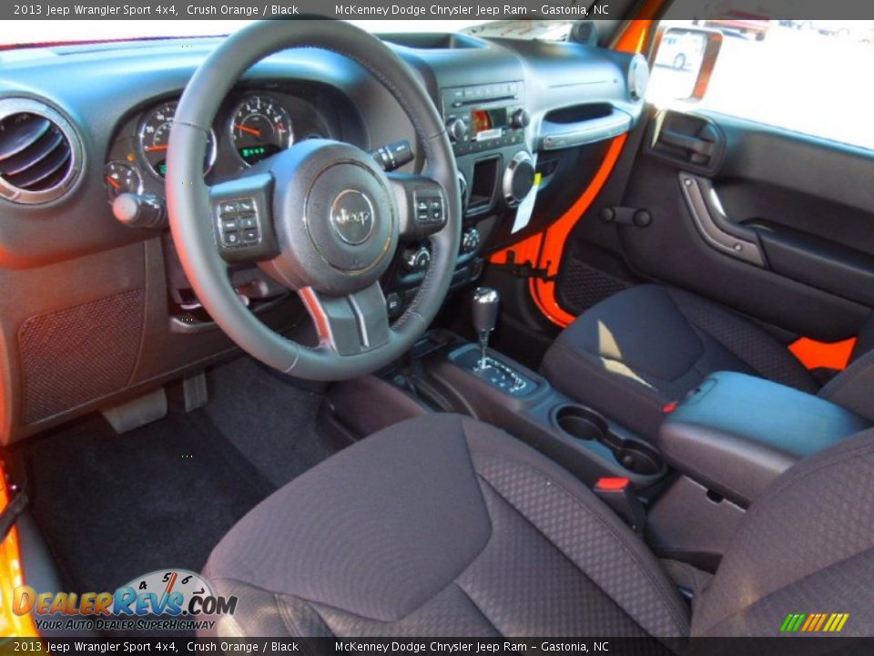 2013 Jeep Wrangler Sport 4x4 Crush Orange / Black Photo #25