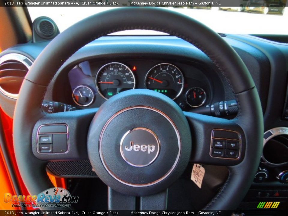 2013 Jeep Wrangler Unlimited Sahara 4x4 Crush Orange / Black Photo #16