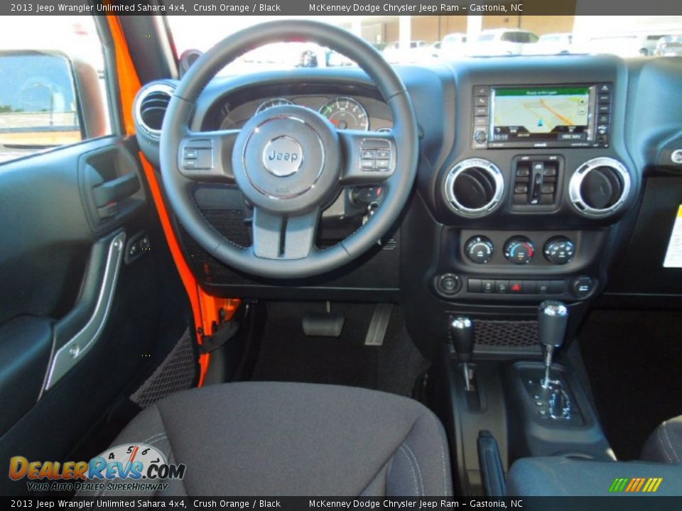 2013 Jeep Wrangler Unlimited Sahara 4x4 Crush Orange / Black Photo #19