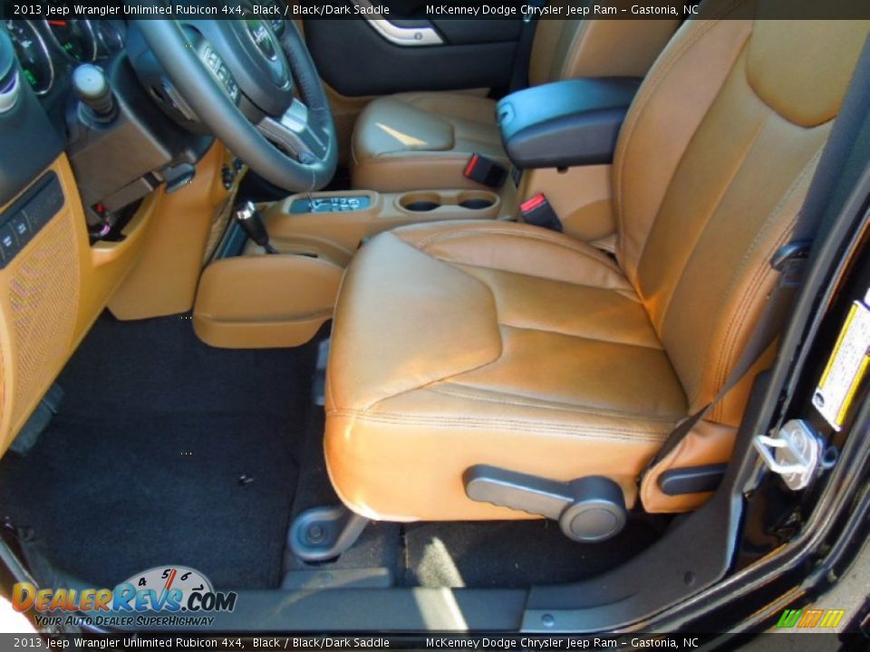 Front Seat of 2013 Jeep Wrangler Unlimited Rubicon 4x4 Photo #11