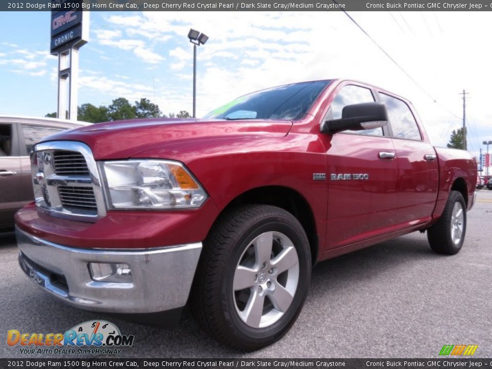 2012 Dodge Ram 1500 Big Horn Crew Cab Deep Cherry Red Crystal Pearl / Dark Slate Gray/Medium Graystone Photo #3