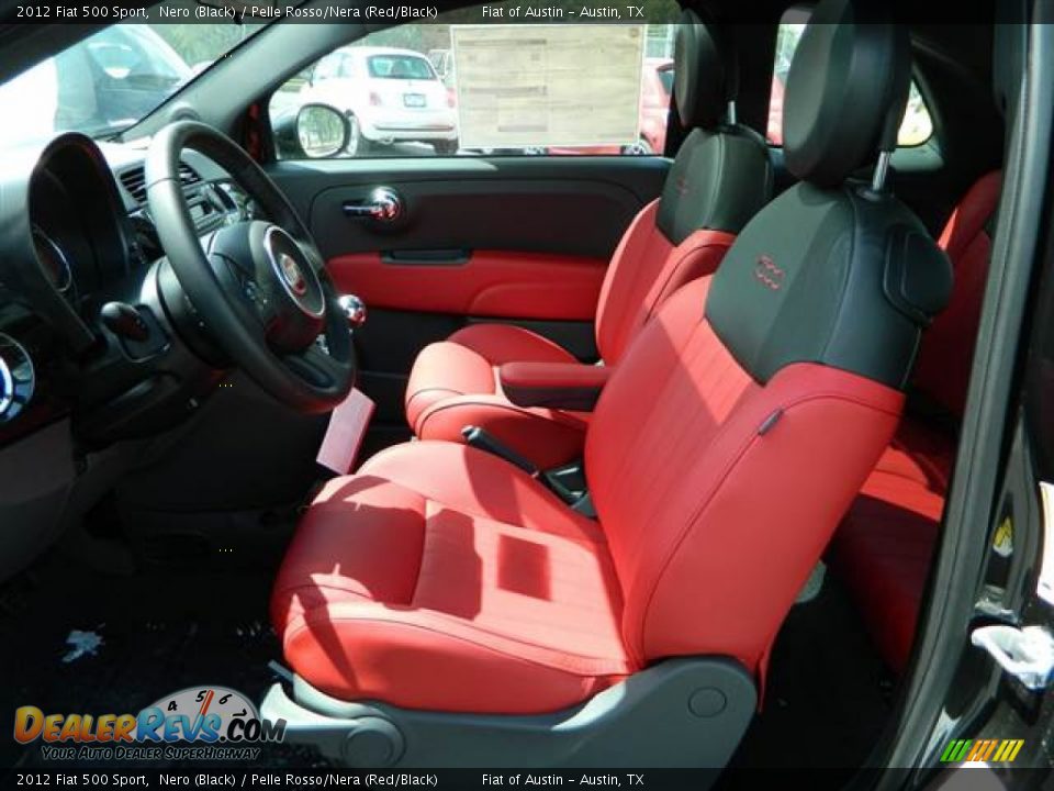Front Seat of 2012 Fiat 500 Sport Photo #6