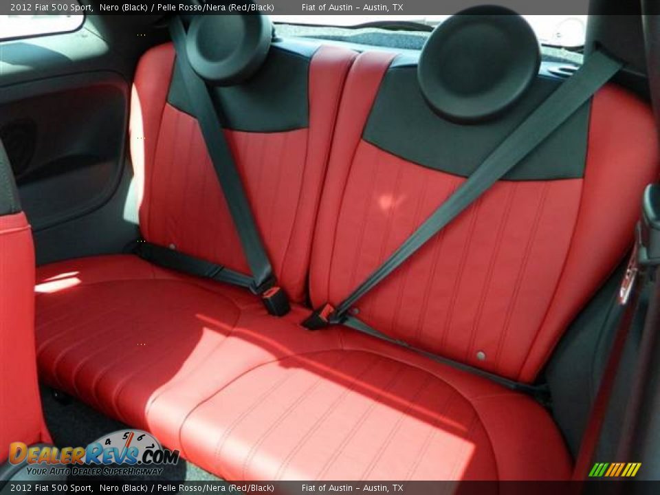 Rear Seat of 2012 Fiat 500 Sport Photo #7