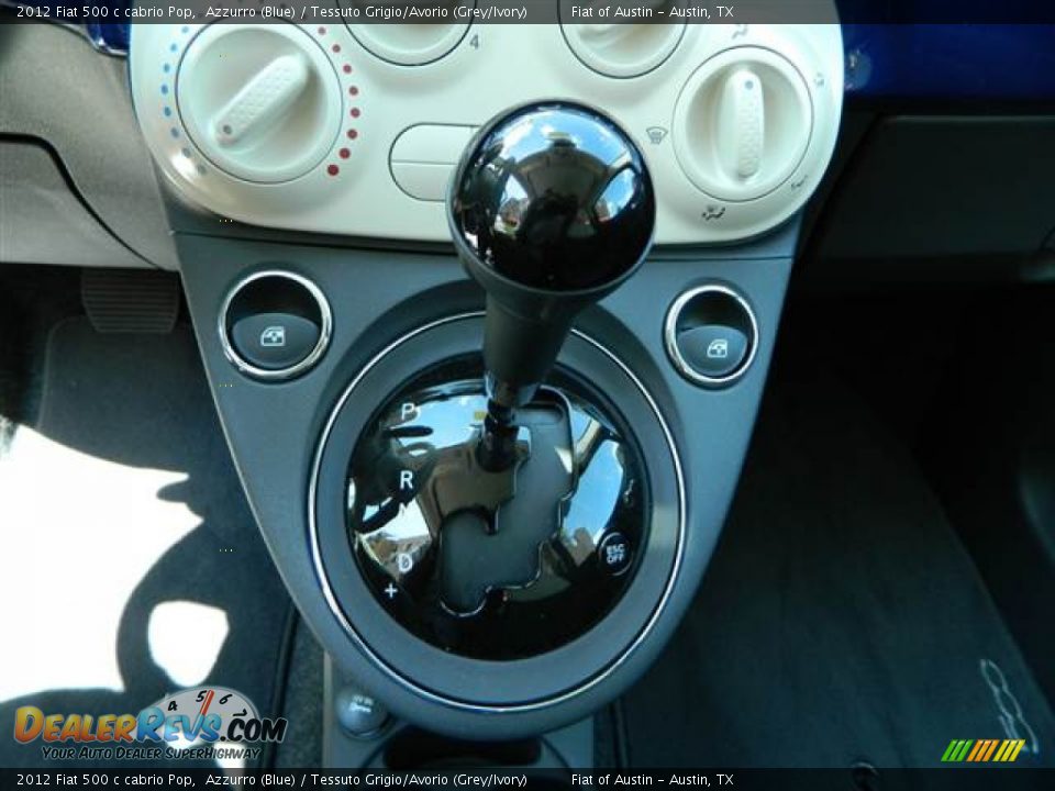 2012 Fiat 500 c cabrio Pop Azzurro (Blue) / Tessuto Grigio/Avorio (Grey/Ivory) Photo #8