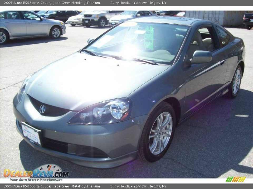 2005 Acura RSX Sports Coupe Jade Green Metallic / Titanium Photo #3