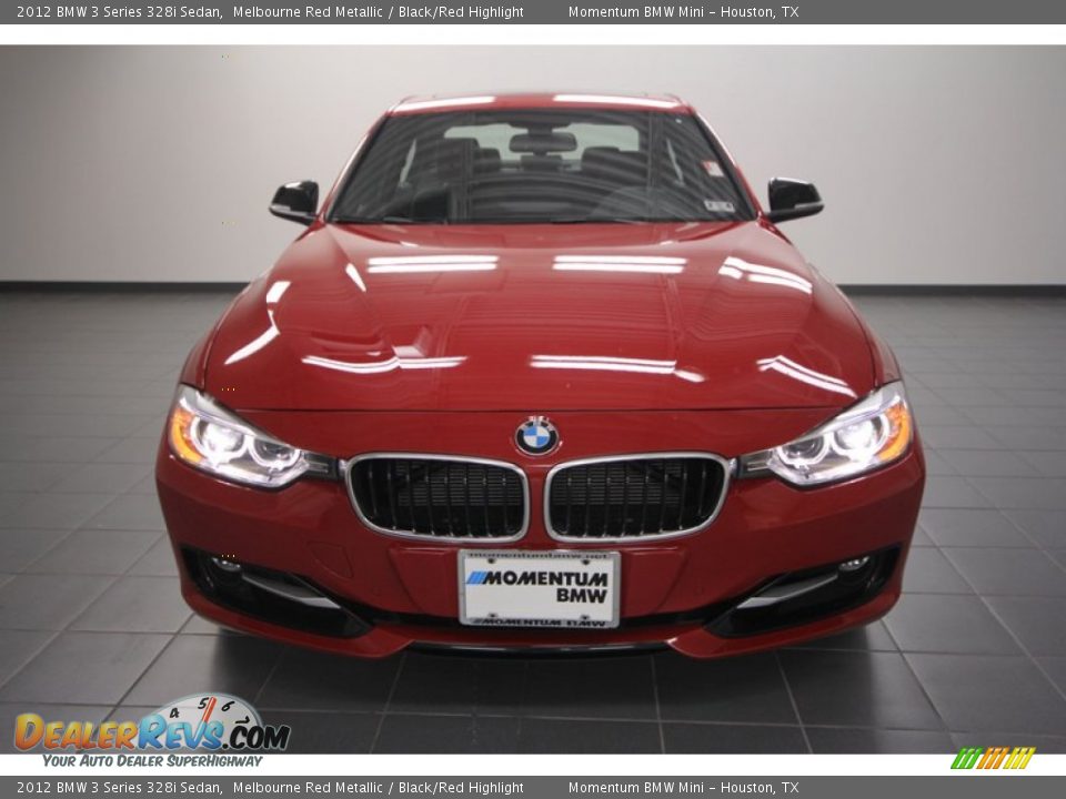 2012 BMW 3 Series 328i Sedan Melbourne Red Metallic / Black/Red Highlight Photo #6