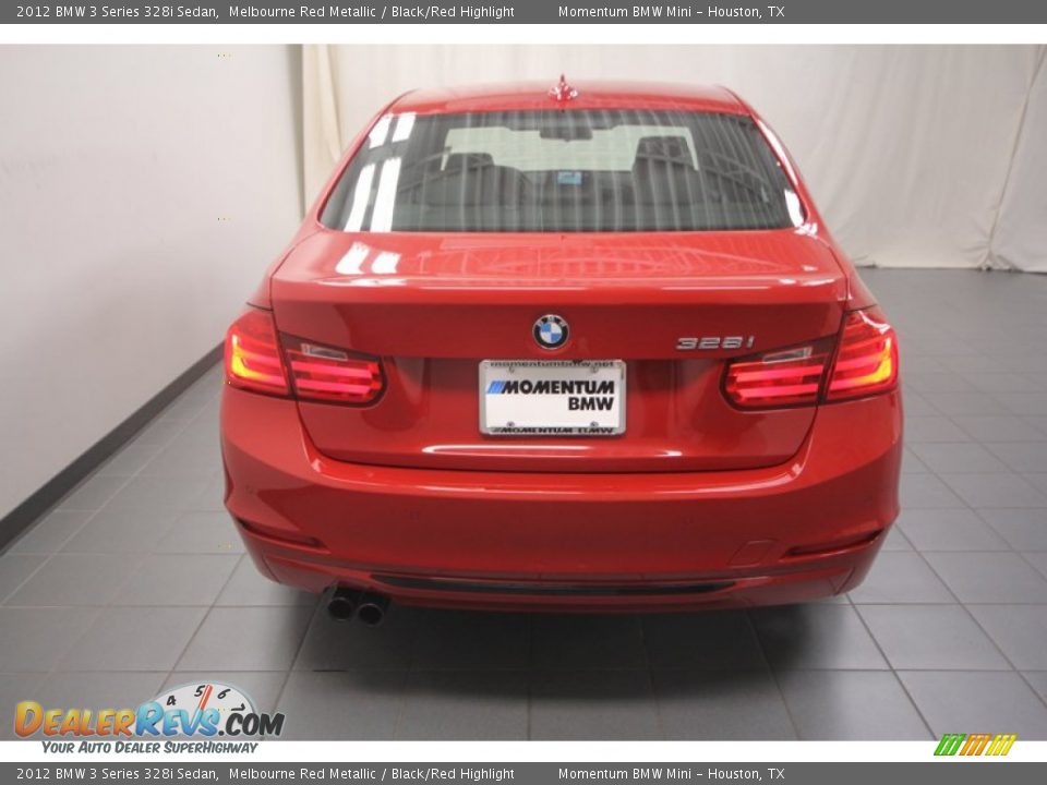 2012 BMW 3 Series 328i Sedan Melbourne Red Metallic / Black/Red Highlight Photo #11