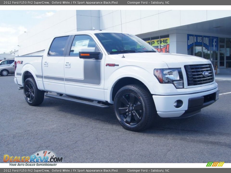 2012 Ford F150 FX2 SuperCrew Oxford White / FX Sport Appearance Black/Red Photo #1