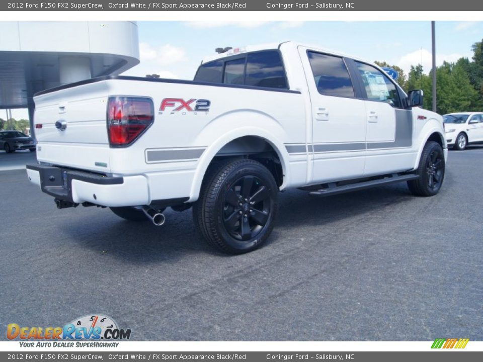2012 Ford F150 FX2 SuperCrew Oxford White / FX Sport Appearance Black/Red Photo #3
