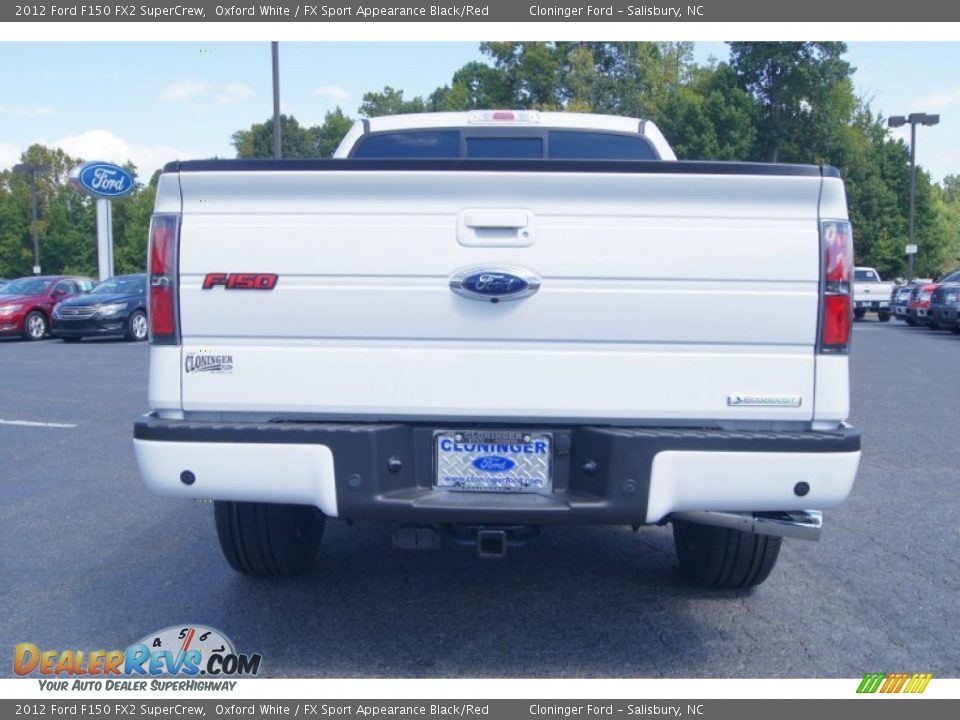 2012 Ford F150 FX2 SuperCrew Oxford White / FX Sport Appearance Black/Red Photo #4