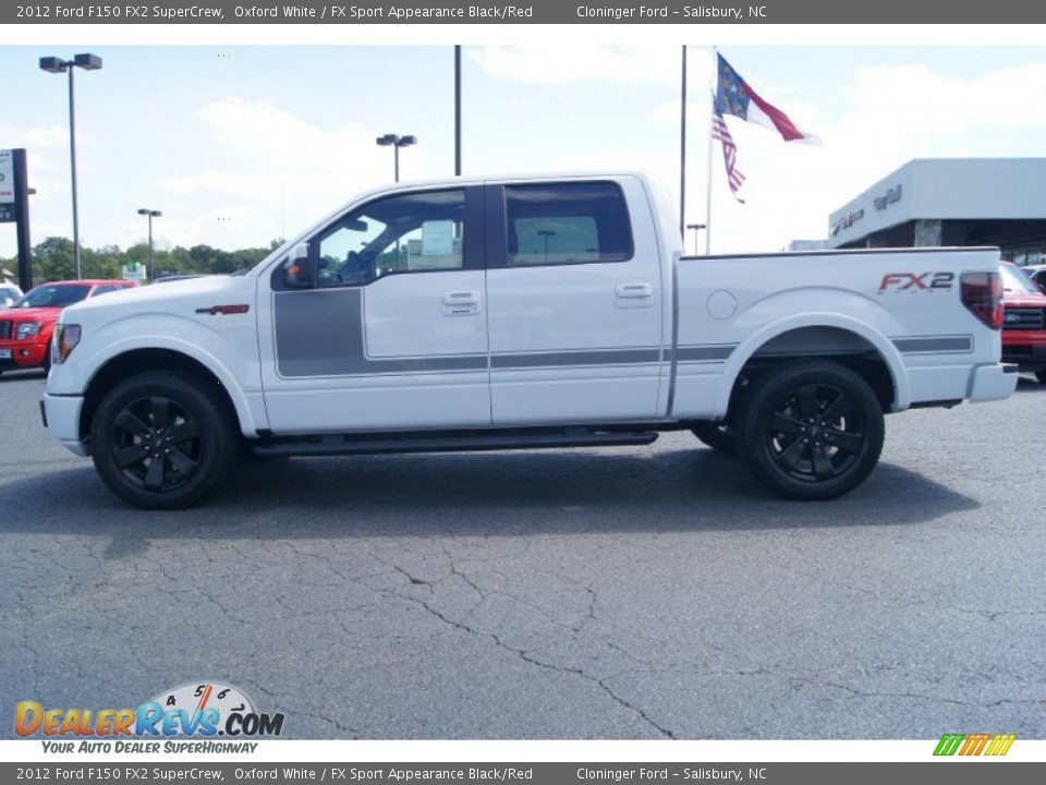 2012 Ford F150 FX2 SuperCrew Oxford White / FX Sport Appearance Black/Red Photo #5