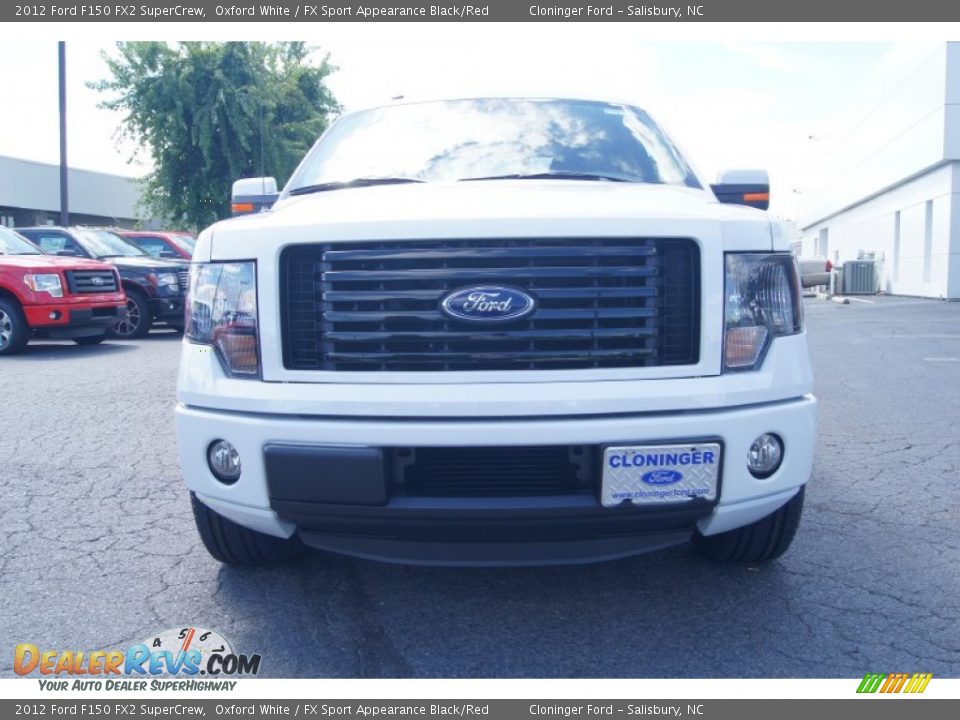 2012 Ford F150 FX2 SuperCrew Oxford White / FX Sport Appearance Black/Red Photo #7