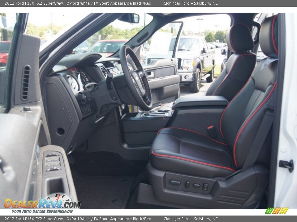 FX Sport Appearance Black/Red Interior - 2012 Ford F150 FX2 SuperCrew Photo #10