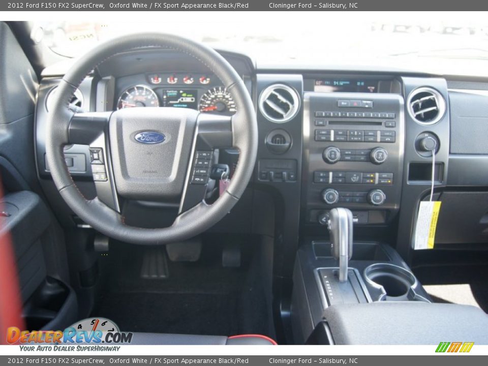 2012 Ford F150 FX2 SuperCrew Oxford White / FX Sport Appearance Black/Red Photo #26