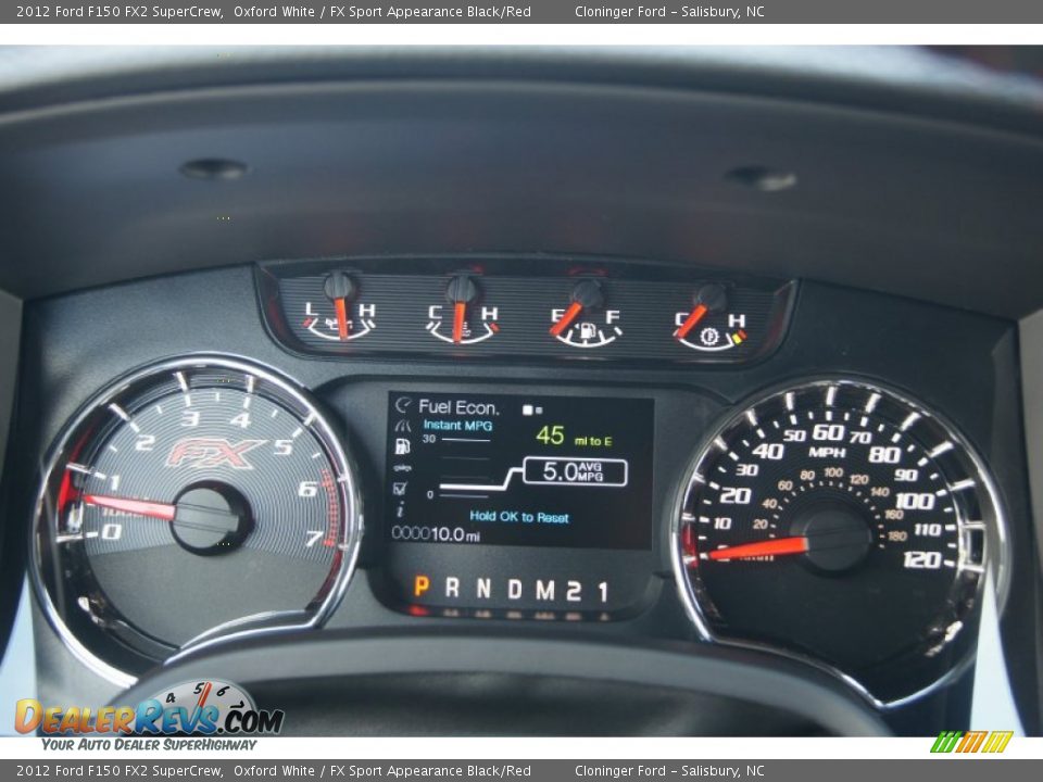 2012 Ford F150 FX2 SuperCrew Gauges Photo #34