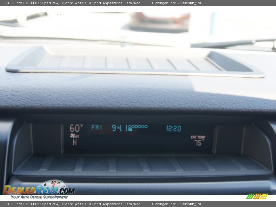 2012 Ford F150 FX2 SuperCrew Oxford White / FX Sport Appearance Black/Red Photo #35