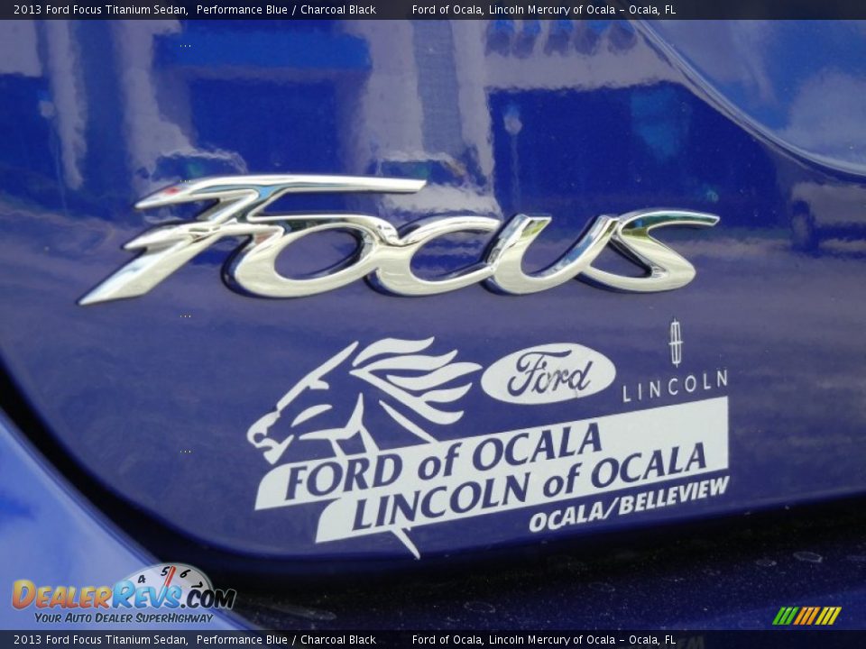 2013 Ford Focus Titanium Sedan Performance Blue / Charcoal Black Photo #4