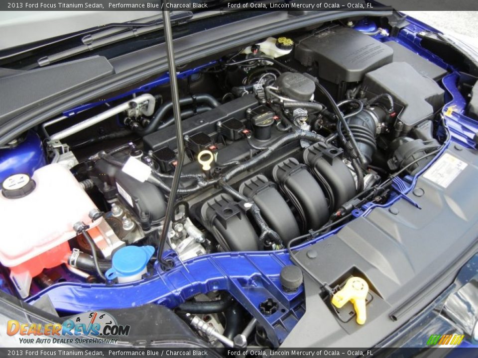 2013 Ford Focus Titanium Sedan 2.0 Liter GDI DOHC 16-Valve Ti-VCT Flex-Fuel 4 Cylinder Engine Photo #12