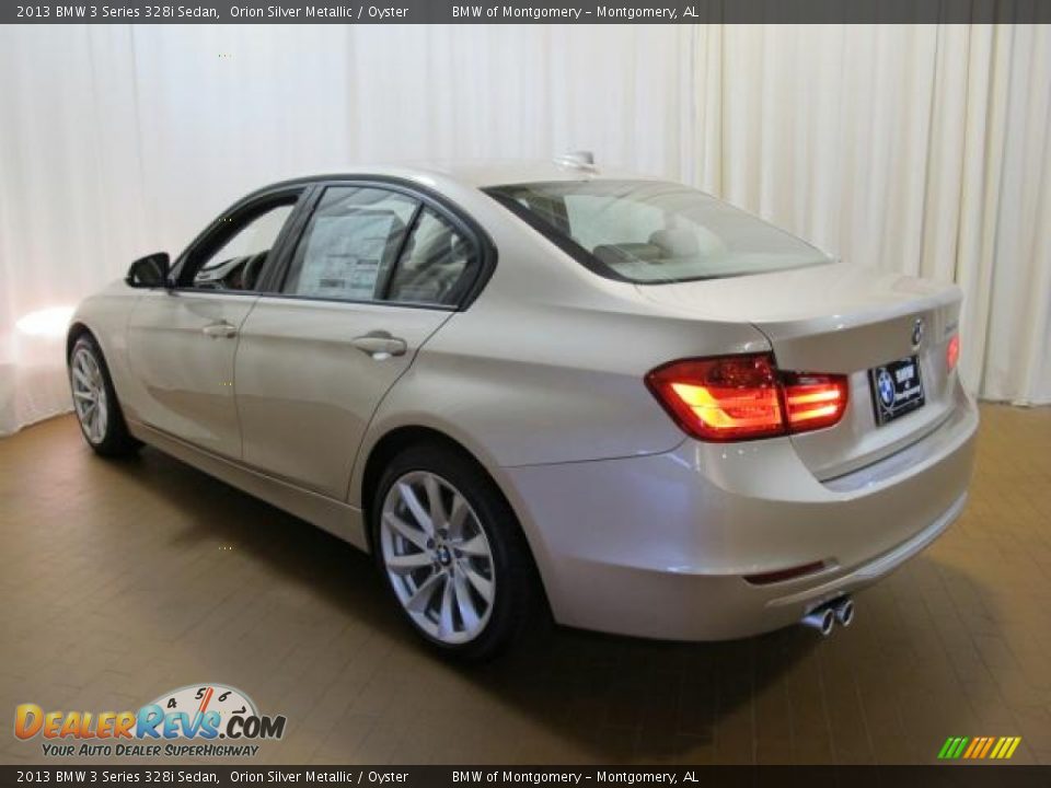 2013 BMW 3 Series 328i Sedan Orion Silver Metallic / Oyster Photo #3