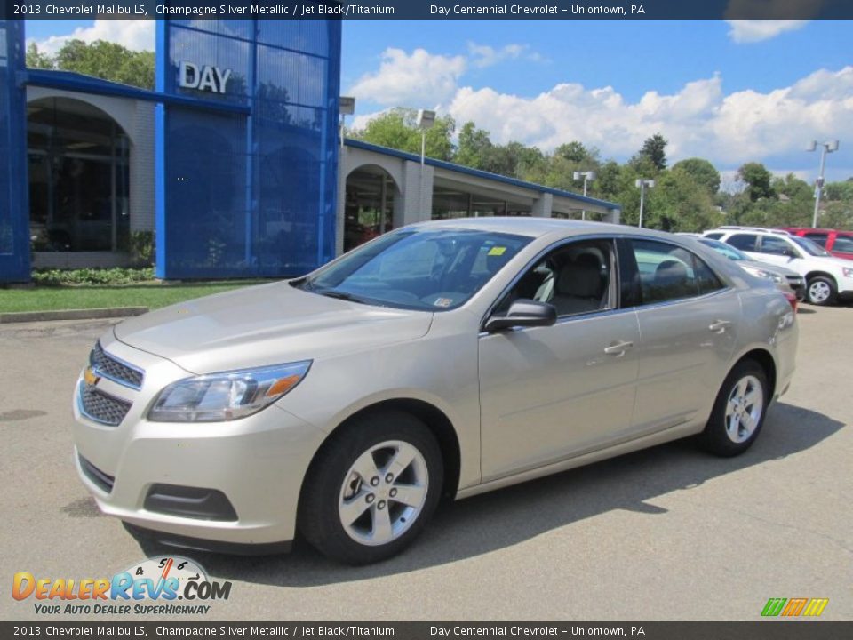 2013 Chevrolet Malibu LS Champagne Silver Metallic / Jet Black/Titanium Photo #1