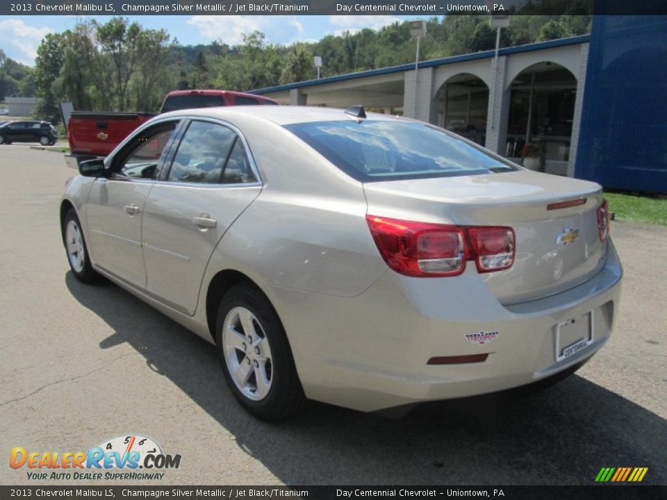 2013 Chevrolet Malibu LS Champagne Silver Metallic / Jet Black/Titanium Photo #3