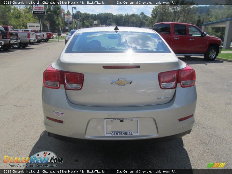 2013 Chevrolet Malibu LS Champagne Silver Metallic / Jet Black/Titanium Photo #4