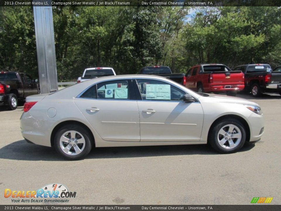 2013 Chevrolet Malibu LS Champagne Silver Metallic / Jet Black/Titanium Photo #6