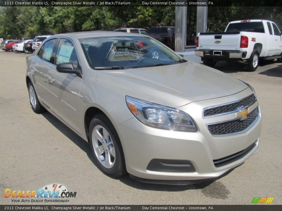 2013 Chevrolet Malibu LS Champagne Silver Metallic / Jet Black/Titanium Photo #7