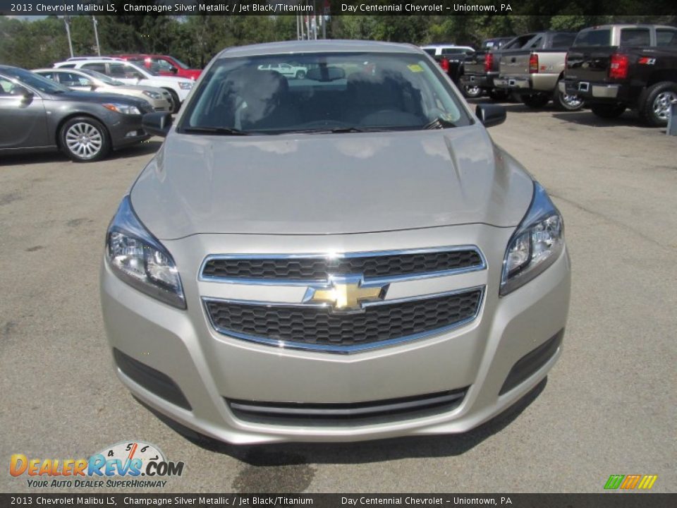 2013 Chevrolet Malibu LS Champagne Silver Metallic / Jet Black/Titanium Photo #8