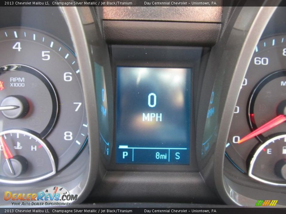 2013 Chevrolet Malibu LS Champagne Silver Metallic / Jet Black/Titanium Photo #20