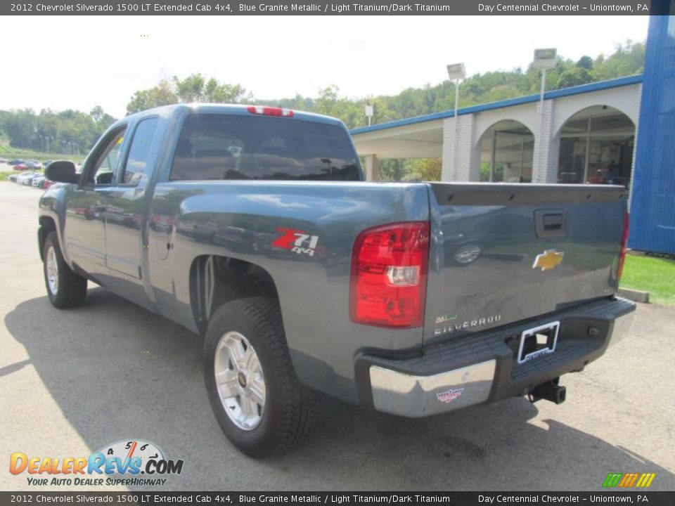 2012 Chevrolet Silverado 1500 LT Extended Cab 4x4 Blue Granite Metallic / Light Titanium/Dark Titanium Photo #3