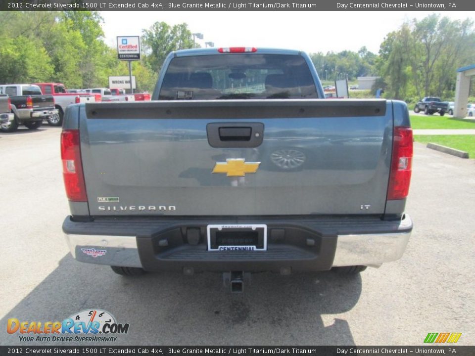 2012 Chevrolet Silverado 1500 LT Extended Cab 4x4 Blue Granite Metallic / Light Titanium/Dark Titanium Photo #4