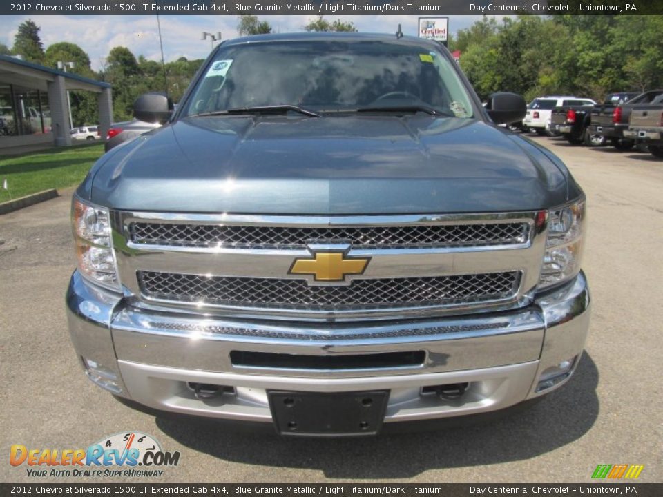 2012 Chevrolet Silverado 1500 LT Extended Cab 4x4 Blue Granite Metallic / Light Titanium/Dark Titanium Photo #10